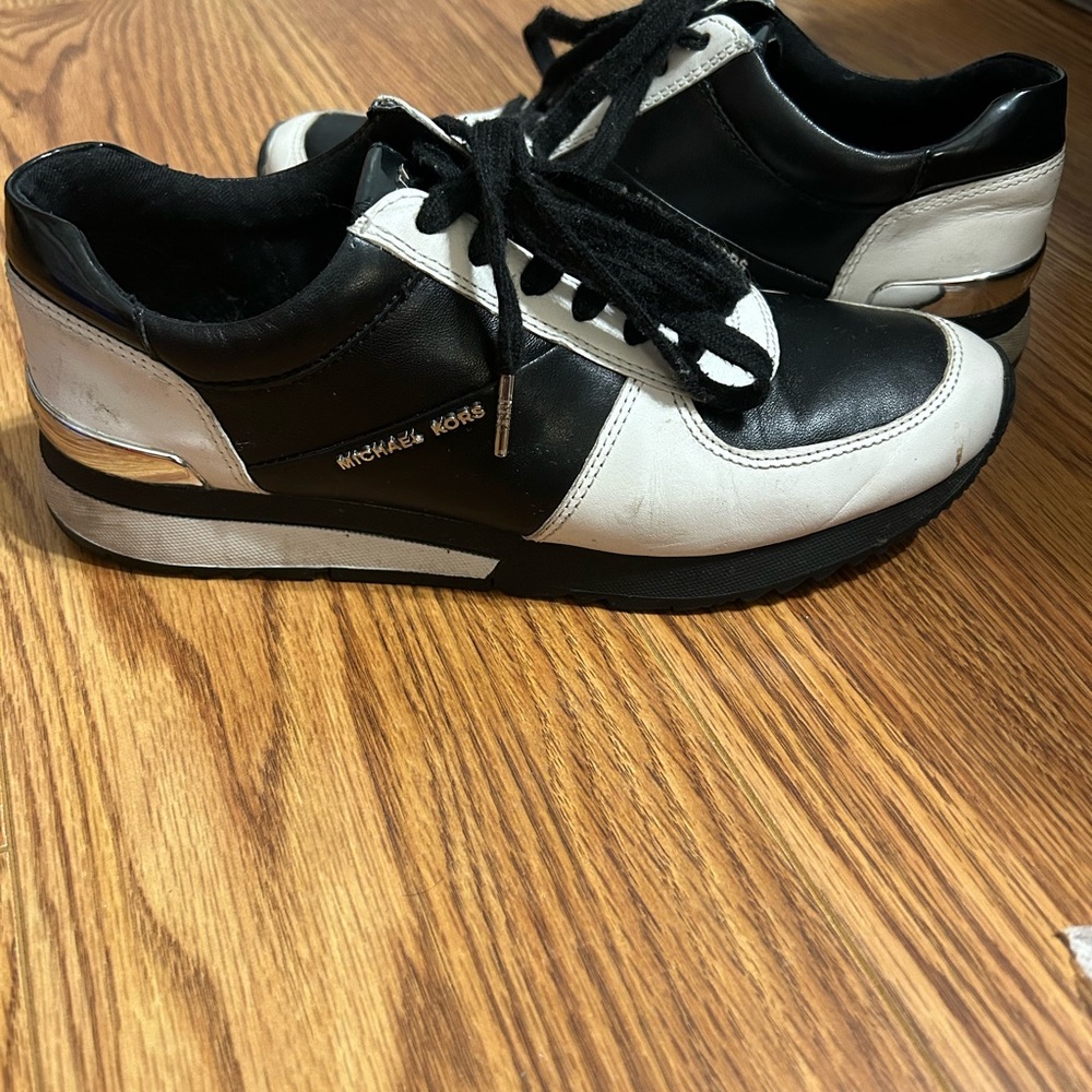 Michael Kors Black and White Sneakers